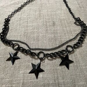 Black Star Chain Necklace